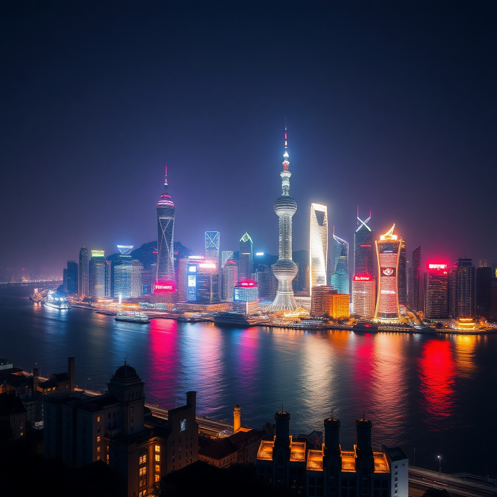 Skyline of Shanghai Pudong