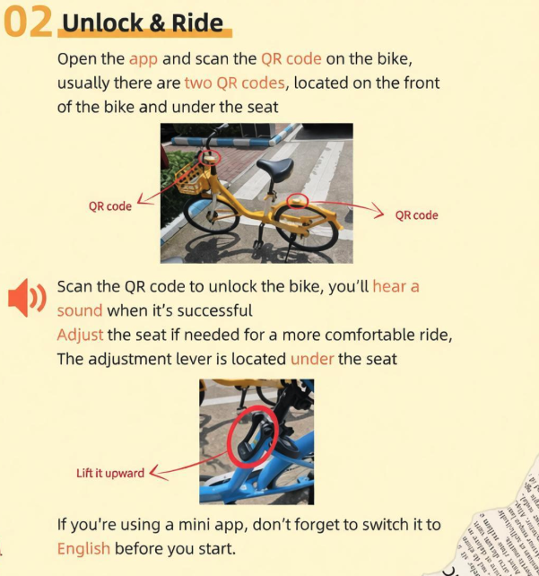 Shared bike step 2