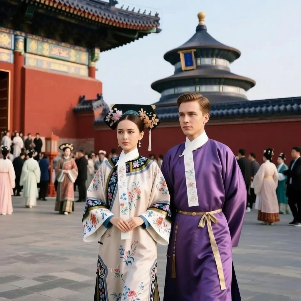 Chinese Scholar and Noble Lady Hanfu - elegant robes with wide sleeves, refined classical costumes